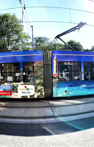 Chorwacja - reklama na tramwajach w Krakowie