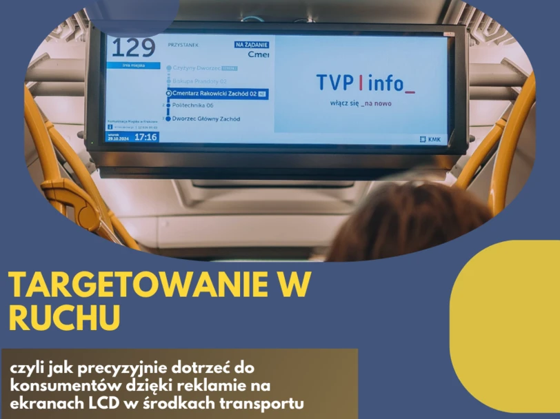 Targetowanie w ruchu, czyli jak precyzyjnie dotrzeć do konsumentów dzięki reklamie na ekranach LCD w środkach transportu